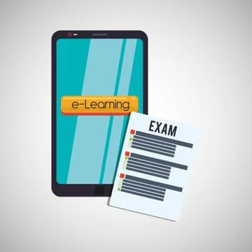 E-learning design. education icon. online concept, vector illustration 스톡 일러스트