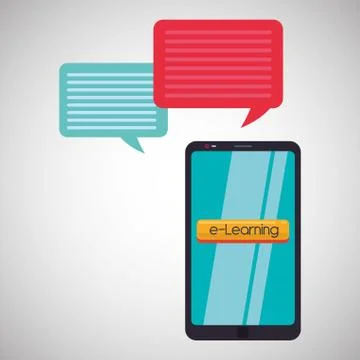 E-learning design. education icon. online concept, vector illustration Stockillustratie