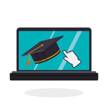 E-learning design. education icon. online concept, vector illustration Illustrazione stock