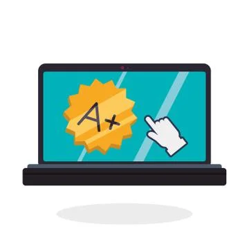 E-learning design. education icon. online concept, vector illustration Illustrazione stock