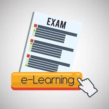 E-learning design. education icon. online concept, vector illustration Stock Illustration