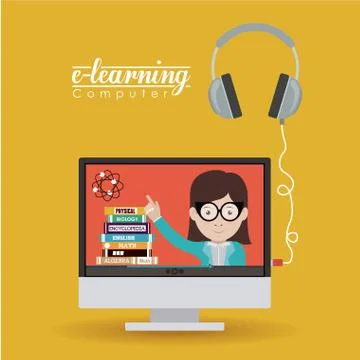 E-learning design イラスト素材