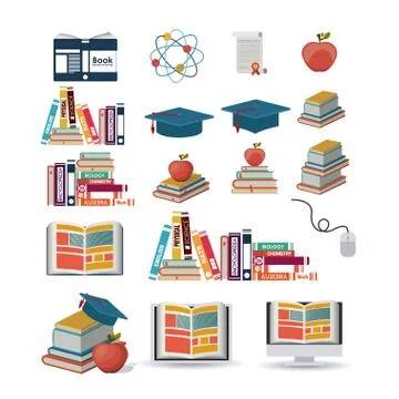 E-learning design 스톡 일러스트
