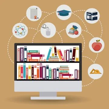 E-learning design イラスト素材