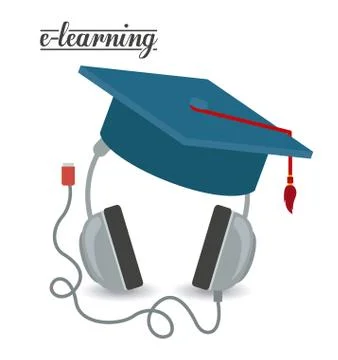 E-learning design 스톡 일러스트