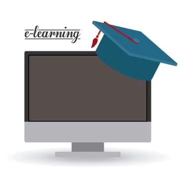 E-learning design 스톡 일러스트
