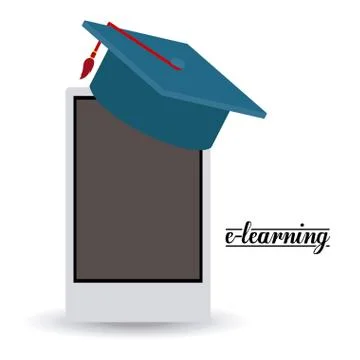 E-learning design Illustrazione stock