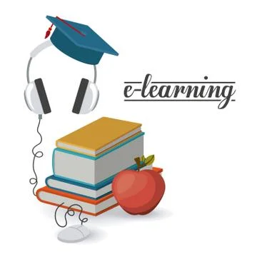 E-learning design 스톡 일러스트