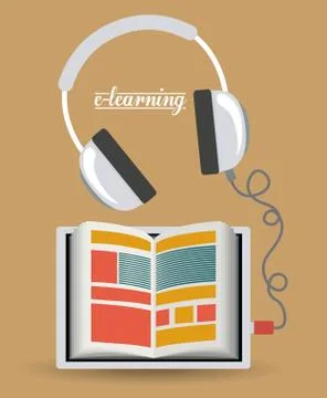 E-learning design Illustrazione stock