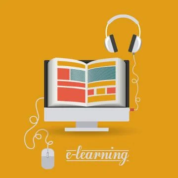 E-learning design Stock Illustration