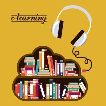 E-learning design Stock Illustration