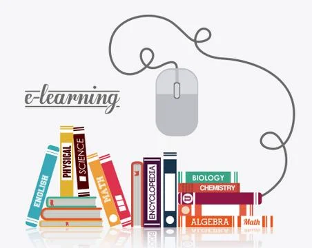 E-learning design 스톡 일러스트