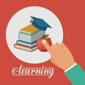 E-learning design Stock Illustration