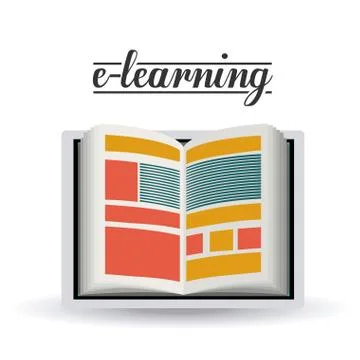 E-learning design Stock Illustration
