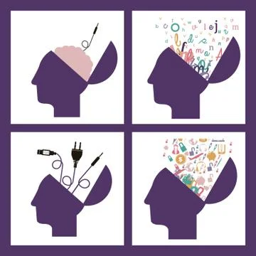E-learning design Illustrazione stock