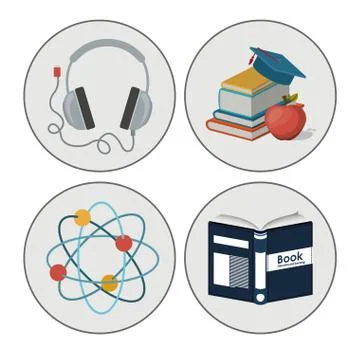 E-learning design Stock Illustration