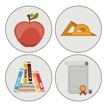 E-learning design 스톡 일러스트
