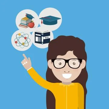 E-learning design Illustrazione stock