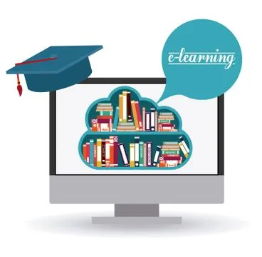 E-learning design Stock Illustration