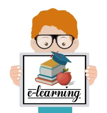 E-learning design Stock Illustration