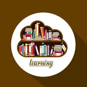 E-learning design Illustrazione stock