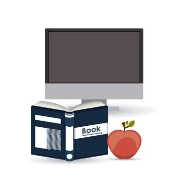 E-learning design 스톡 일러스트