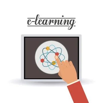 E-learning design Stock Illustration