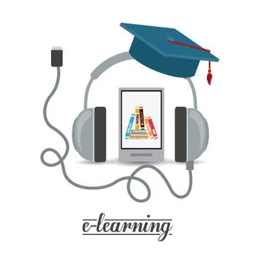 E-learning design 스톡 일러스트