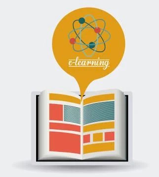 E-learning design Stockillustratie