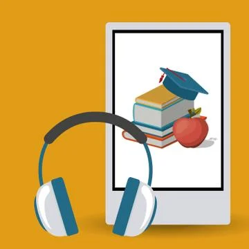 E-learning design Illustrazione stock