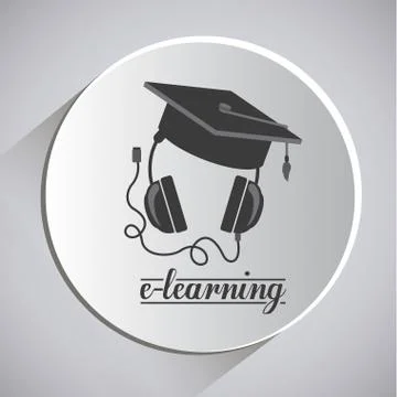 E-learning design Illustrazione stock