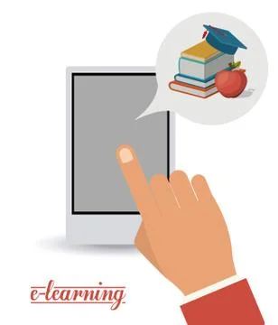 E-learning design Stock Illustration