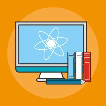 E-learning education design 스톡 일러스트