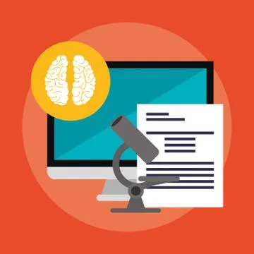 E-learning education design Illustrazione stock