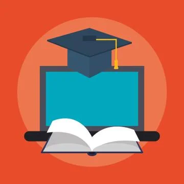 E-learning education design Illustration