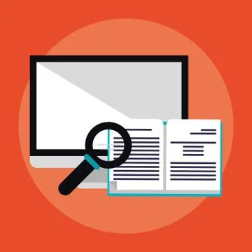 E-learning education design Stock Illustration
