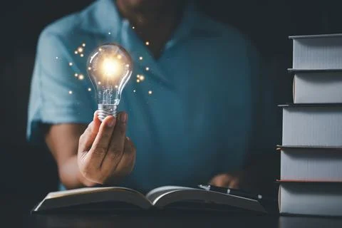 E-learning education internet technology webinar online courses concept. Ha.. Stock-Fotos