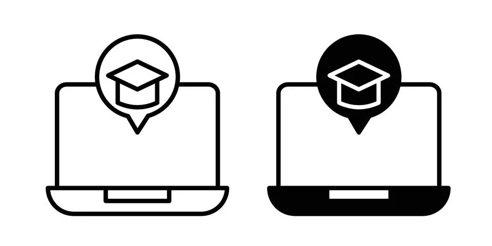 E learning icon bundle for website design projects イラスト素材