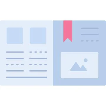 E-learning icon ebook flat vector education course Stockillustratie