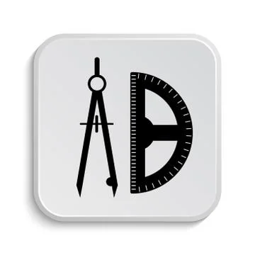 E-learning icon. Internet button on white  background.. Stock Illustration