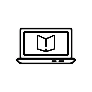 E-learning icon. Online Education symbol template for graphic and web design Stock Illustration