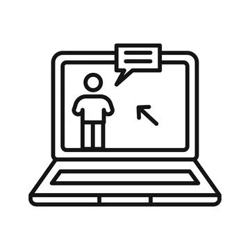 E-Learning Icon Perfect for Online Courses and Training Ilustración de archivo