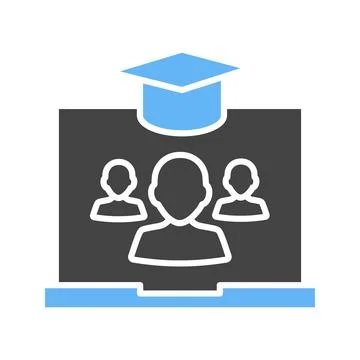 E-Learning icon vector image. Stock Illustration