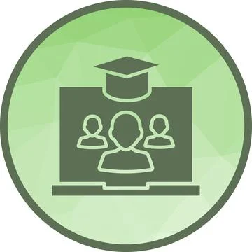 E-Learning icon vector image. Stock Illustration