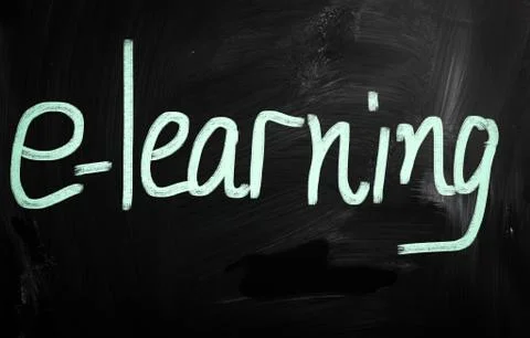 E-learning Illustrazione stock