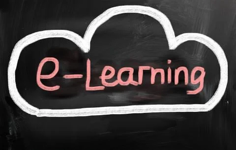 E-learning Illustrazione stock
