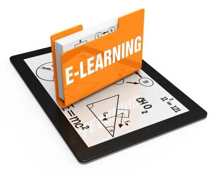 E-learning Illustrazione stock