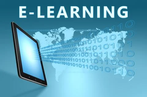 E-learning Illustrazione stock