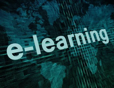 E-learning Illustrazione stock