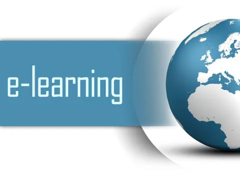 E-learning Illustrazione stock
